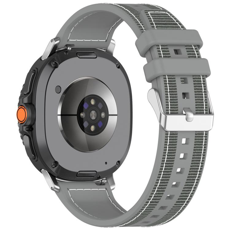 Pulseira de Relógio xDfind Híbrida em Nylon Trançado com Silicone, Para Samsung Galaxy Watch 8 / 8 Classic 22mm