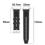 Pulseira de Relógio xDfind Híbrida em Nylon Trançado com Silicone, Para Samsung Galaxy Watch 8 / 8 Classic 22mm