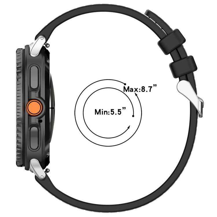 Pulseira de Relógio xDfind Híbrida em Nylon Trançado com Silicone, Para Samsung Galaxy Watch 8 / 8 Classic 22mm