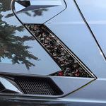 6pcs/Set Forged Gold Foil Carbon Fiber Car Roof Camera Decorative Sticker for Chevrolet Corvette C8 2020-, Left and Right Driver, Roof Camera