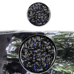 Forged Gold Foil Carbon Fiber Car Fuel Tank Cap Decorative Sticker for Chevrolet Corvette C8 2020-, Left and Right Driver, Fuel Tank Cap