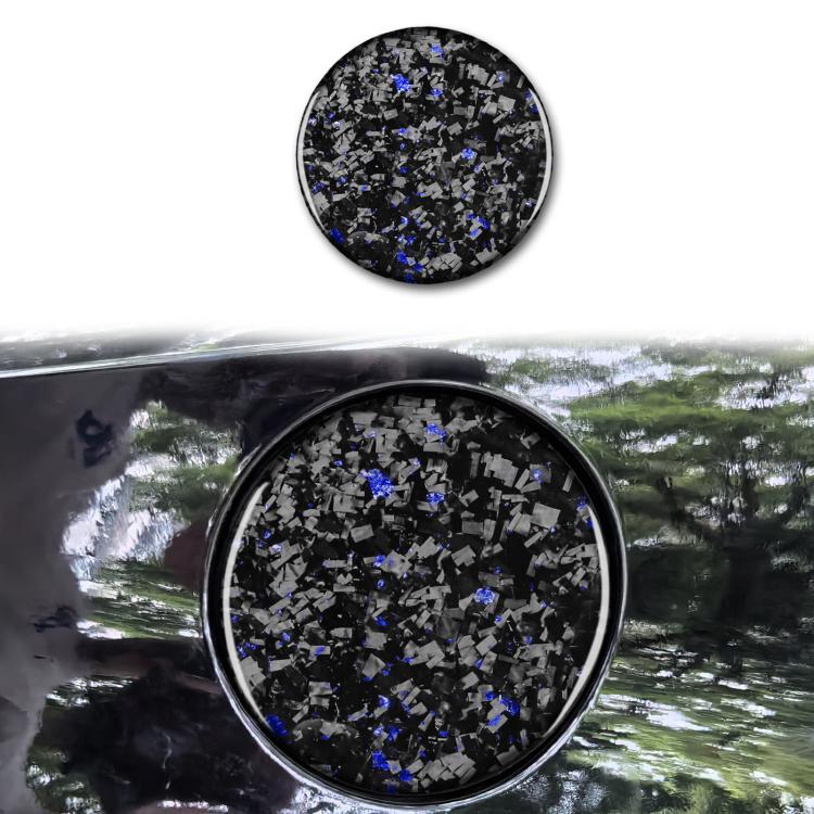 Forged Gold Foil Carbon Fiber Car Fuel Tank Cap Decorative Sticker for Chevrolet Corvette C8 2020-, Left and Right Driver, Fuel Tank Cap