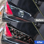 4pcs/Set Forged Gold Foil Carbon Fiber Car Taillight Sides Decorative Sticker for Chevrolet Corvette C8 2020-, Left and Right Driver, Taillight Sides