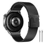 xDfind Milanese Parachute Buckle Stainless Steel Raised Fine Mesh Watch Band, 22mm