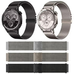 xDfind Milanese Parachute Buckle Stainless Steel Raised Fine Mesh Watch Band, 22mm