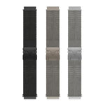 xDfind Milanese Parachute Buckle Stainless Steel Raised Fine Mesh Watch Band, 22mm