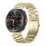 Correia de Relógio em Aço Inoxidável com Três Contas, Para Samsung Galaxy Watch8 / Watch8 Classic