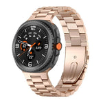 Correia de Relógio em Aço Inoxidável com Três Contas, Para Samsung Galaxy Watch8 / Watch8 Classic