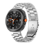 Correia de Relógio em Aço Inoxidável com Três Contas, Para Samsung Galaxy Watch8 / Watch8 Classic
