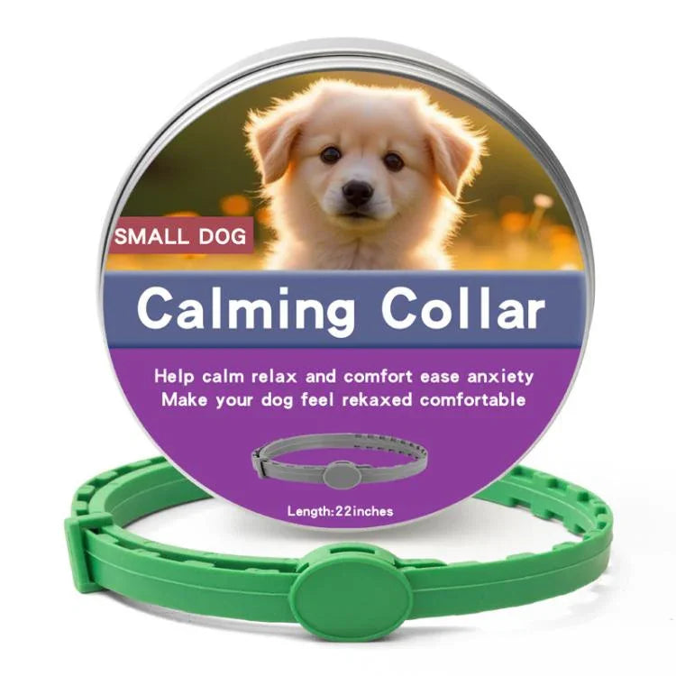 Colar Calmante e Desparasitante para Animal de Estimação Remoção de Pulgas e Carrapatos, Embalagem em Caixa de Alumínio, 72cm para Cão Grande, 56cm para Cachorro, 56cm para Gato