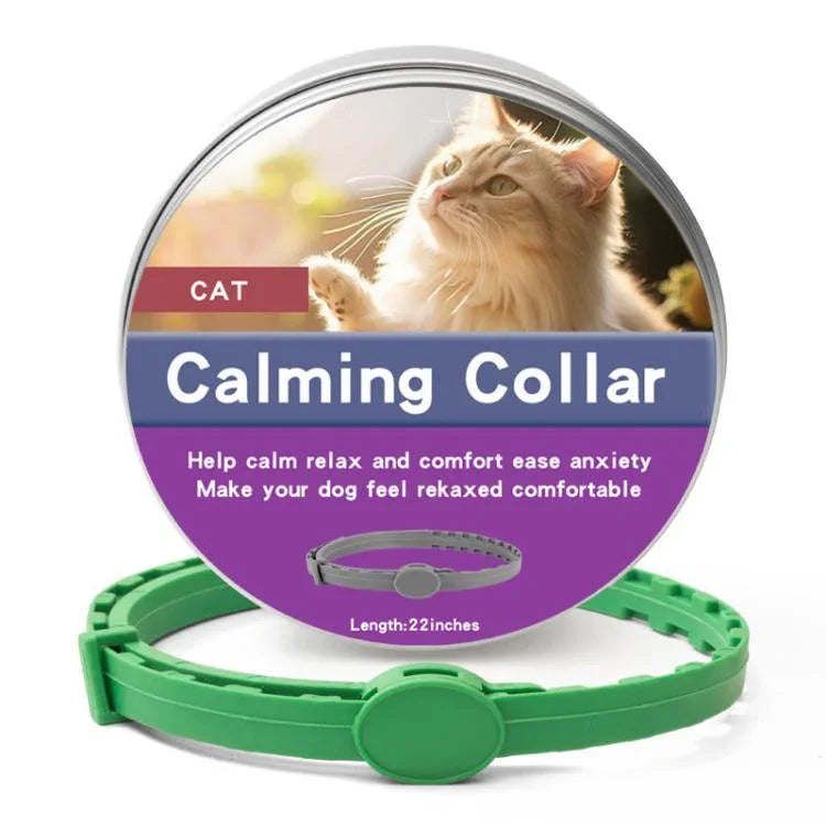Colar Calmante e Desparasitante para Animal de Estimação Remoção de Pulgas e Carrapatos, Embalagem em Caixa de Alumínio, 72cm para Cão Grande, 56cm para Cachorro, 56cm para Gato