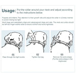 Colar Calmante e Desparasitante para Animal de Estimação Remoção de Pulgas e Carrapatos, Embalagem em Caixa de Alumínio, 72cm para Cão Grande, 56cm para Cachorro, 56cm para Gato