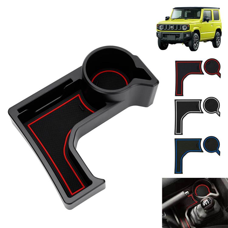 For Suzuki Jimny JB74 / JB64 2019- Car Automatic Transmission AT Central Control Storage Box, with Anti-slip Mats, Central Control Storage Box