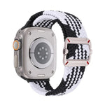 Correia de Relógio Trançada em Nylon com Fivela Mecânica de Duplo Laço, Para Apple Watch 46mm / 49mm / 45mm / 44mm