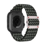 Correia de Relógio Trançada em Nylon com Fivela Mecânica de Duplo Laço, Para Apple Watch 46mm / 49mm / 45mm / 44mm