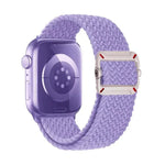 Correia de Relógio Trançada em Nylon com Fivela Mecânica de Duplo Laço, Para Apple Watch 46mm / 49mm / 45mm / 44mm