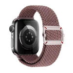 Correia de Relógio em Nylon Trançado com Fivela Mecânica de Duplo Laço, Para Apple Watch 42mm / 41mm / 40mm / 38mm