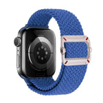 Correia de Relógio em Nylon Trançado com Fivela Mecânica de Duplo Laço, Para Apple Watch 42mm / 41mm / 40mm / 38mm