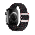 Correia de Relógio em Nylon Trançado com Fivela Mecânica de Duplo Laço, Para Apple Watch 42mm / 41mm / 40mm / 38mm