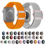 Correia de Relógio Trançada em Nylon com Fivela Mecânica de Duplo Laço, Para Apple Watch 46mm / 49mm / 45mm / 44mm