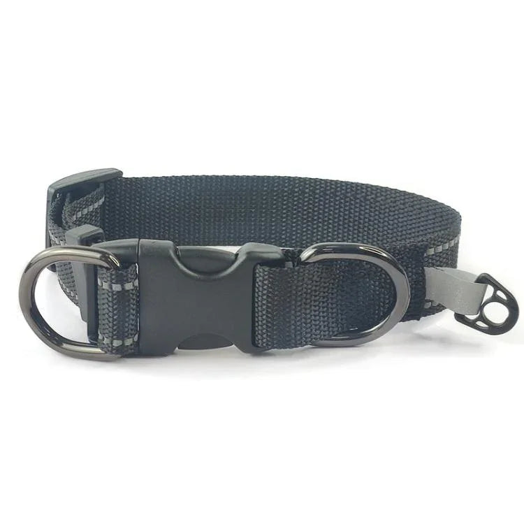Coleira Refletora para Animais de Estimação Nylon Fivela Preta, S, M, L, Coleira de Nylon, S, Coleira de Nylon, M, Coleira de Nylon, L
