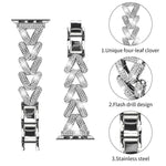 Correia de Relógio Metálica com Diamante Torcido Pequeno xDfind, Para Apple Watch 38 / 40 / 41 / S10 42mm 20mm