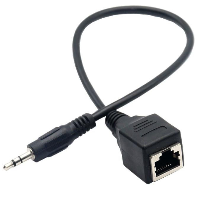 Cabo Adaptador Porta de Rede RJ45 Fêmea para Jack 3,5mm Macho para Ecrã Tátil Thunderstone