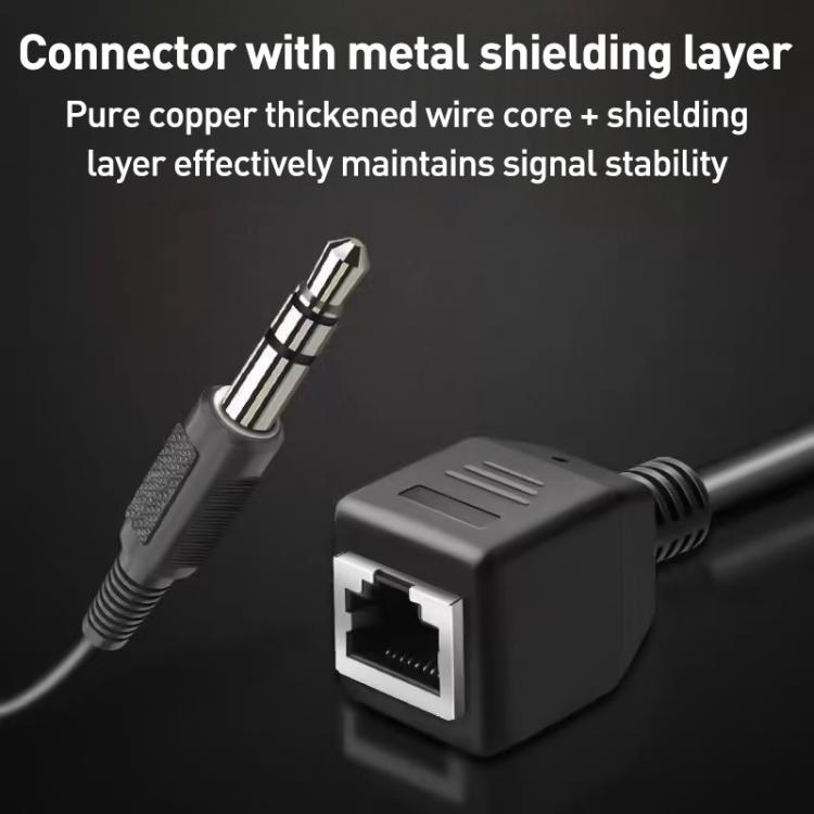 Cabo Adaptador Porta de Rede RJ45 Fêmea para Jack 3,5mm Macho para Ecrã Tátil Thunderstone