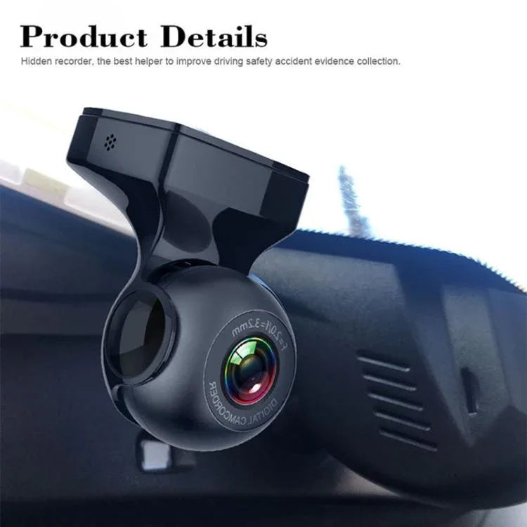 Gravador Oculto para Condução com USB WiFi e Visão Noturna HD