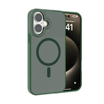 Capa para telemóvel Kalebol com estrutura metálica para lente, MagSafe, PC fosco, para iPhone 17 Pro Max, para iPhone 17 Pro, para iPhone 17, para iPhone Air, para iPhone 16 Pro Max