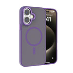 Capa para telemóvel Kalebol com estrutura metálica para lente, MagSafe, PC fosco, para iPhone 17 Pro Max, para iPhone 17 Pro, para iPhone 17, para iPhone Air, para iPhone 16 Pro Max