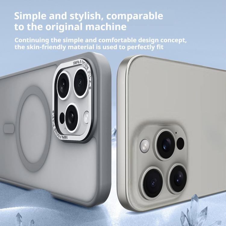 Capa para telemóvel Kalebol com estrutura metálica para lente, MagSafe, PC fosco, para iPhone 17 Pro Max, para iPhone 17 Pro, para iPhone 17, para iPhone Air, para iPhone 16 Pro Max