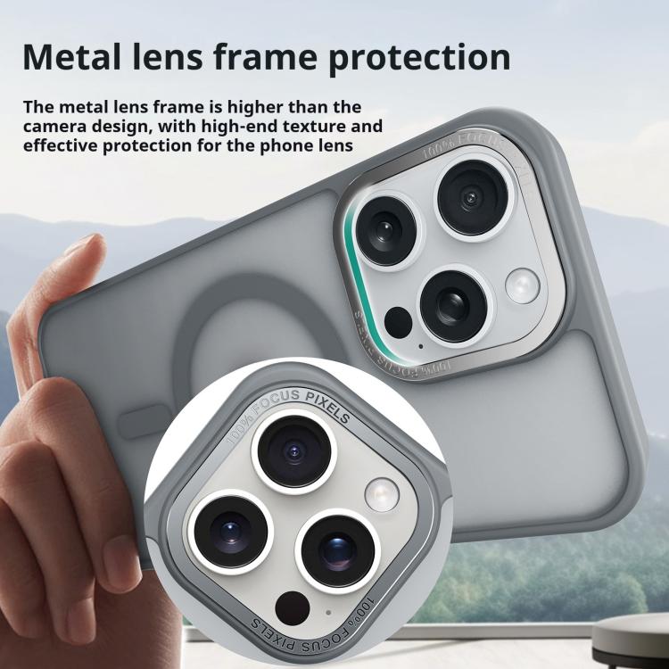 Capa para telemóvel Kalebol com estrutura metálica para lente, MagSafe, PC fosco, para iPhone 14 Pro Max, para iPhone 13 Pro Max, para iPhone 13 Pro, para iPhone 13