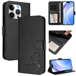 Capa para telemóvel Litter Panda em pele com relevo e RFID, com cordão, para iPhone 17e / 16e, para iPhone 17 Pro Max, para iPhone 17 Pro, para iPhone 17, para iPhone Air, para iPhone 16 Pro Max, para iPhone 16 Pro, para iPhone 16 Plus