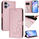 Capa para telemóvel Litter Panda em pele com relevo e RFID, com cordão, para iPhone 17e / 16e, para iPhone 17 Pro Max, para iPhone 17 Pro, para iPhone 17, para iPhone Air, para iPhone 16 Pro Max, para iPhone 16 Pro, para iPhone 16 Plus