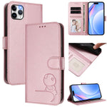 Estojo de Telefone em Couro com Relevo Panda Litter e RFID com Cordão, Para iPhone 11 Pro Max, Para iPhone 11, Para iPhone 11 Pro, Para iPhone X / XS, Para iPhone XR, Para iPhone XS Max, Para iPhone 8 Plus / 7 Plus