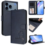 Capa para telemóvel Litter Panda em pele com relevo e RFID, com cordão, para iPhone 17e / 16e, para iPhone 17 Pro Max, para iPhone 17 Pro, para iPhone 17, para iPhone Air, para iPhone 16 Pro Max, para iPhone 16 Pro, para iPhone 16 Plus