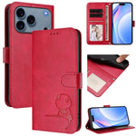 Capa para telemóvel Litter Panda em pele com relevo e RFID, com cordão, para iPhone 17e / 16e, para iPhone 17 Pro Max, para iPhone 17 Pro, para iPhone 17, para iPhone Air, para iPhone 16 Pro Max, para iPhone 16 Pro, para iPhone 16 Plus