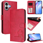 Capa para telemóvel Litter Panda em pele com relevo e RFID, com cordão, para iPhone 17e / 16e, para iPhone 17 Pro Max, para iPhone 17 Pro, para iPhone 17, para iPhone Air, para iPhone 16 Pro Max, para iPhone 16 Pro, para iPhone 16 Plus