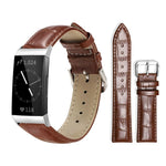 xDfind Bamboo Texture Pin Buckle Leather Watch Band, For Fitbit Charge 6 / 5 18mm, For Fitbit Inspire 3 12mm, For Fitbit Versa 4 / 3 / Sense2 / 1 20mm, For Fitbit Luxe / Special Edition 12mm, For Fitbit Inspire 2 / Ace 3 14mm                           ...