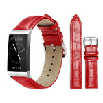 xDfind Bamboo Texture Pin Buckle Leather Watch Band, For Fitbit Charge 6 / 5 18mm, For Fitbit Inspire 3 12mm, For Fitbit Versa 4 / 3 / Sense2 / 1 20mm, For Fitbit Luxe / Special Edition 12mm, For Fitbit Inspire 2 / Ace 3 14mm                           ...