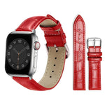 Correia de Relógio em Pele com Textura de Bambu e Fivela de Pino xDfind, Para Apple Watch 42 / 44 / 45 / 46 / 49mm, Para Apple Watch 38 / 40 / 41 / S10 42mm