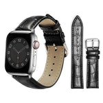 Correia de Relógio em Pele com Textura de Bambu e Fivela de Pino xDfind, Para Apple Watch 42 / 44 / 45 / 46 / 49mm, Para Apple Watch 38 / 40 / 41 / S10 42mm