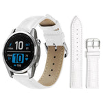 xDfind Bamboo Texture Pin Buckle Leather Watch Band, For Garmin Fenix 8/7X/6X/5X 26mm 22mm, For Garmin Fenix 8/7/6/5 22mm 20mm, For Garmin Fenix 8/7S/6S/5S 20mm 18mm, For Garmin Forerunner 45/45S/Swim2 18mm                                              ...