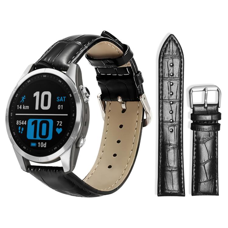 xDfind Bamboo Texture Pin Buckle Leather Watch Band, For Garmin Fenix 8/7X/6X/5X 26mm 22mm, For Garmin Fenix 8/7/6/5 22mm 20mm, For Garmin Fenix 8/7S/6S/5S 20mm 18mm, For Garmin Forerunner 45/45S/Swim2 18mm                                              ...