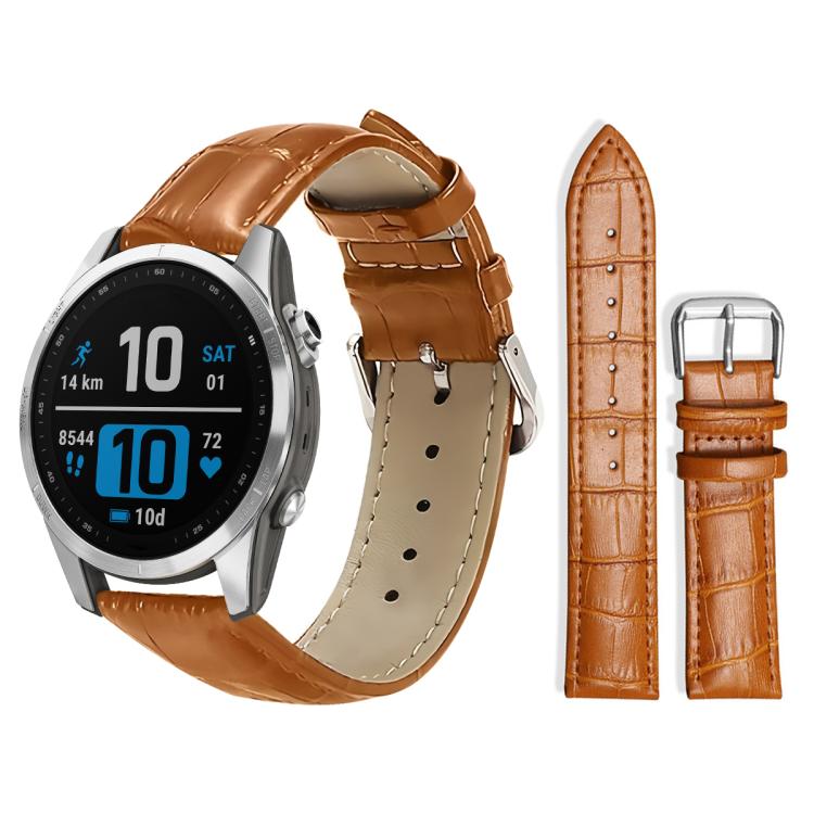 xDfind Bamboo Texture Pin Buckle Leather Watch Band, For Garmin Fenix 8/7X/6X/5X 26mm 22mm, For Garmin Fenix 8/7/6/5 22mm 20mm, For Garmin Fenix 8/7S/6S/5S 20mm 18mm, For Garmin Forerunner 45/45S/Swim2 18mm                                              ...