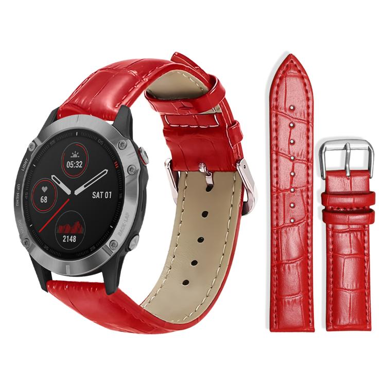 xDfind Bamboo Texture Pin Buckle Leather Watch Band, For Garmin Fenix 8/7X/6X/5X 26mm 22mm, For Garmin Fenix 8/7/6/5 22mm 20mm, For Garmin Fenix 8/7S/6S/5S 20mm 18mm, For Garmin Forerunner 45/45S/Swim2 18mm                                              ...