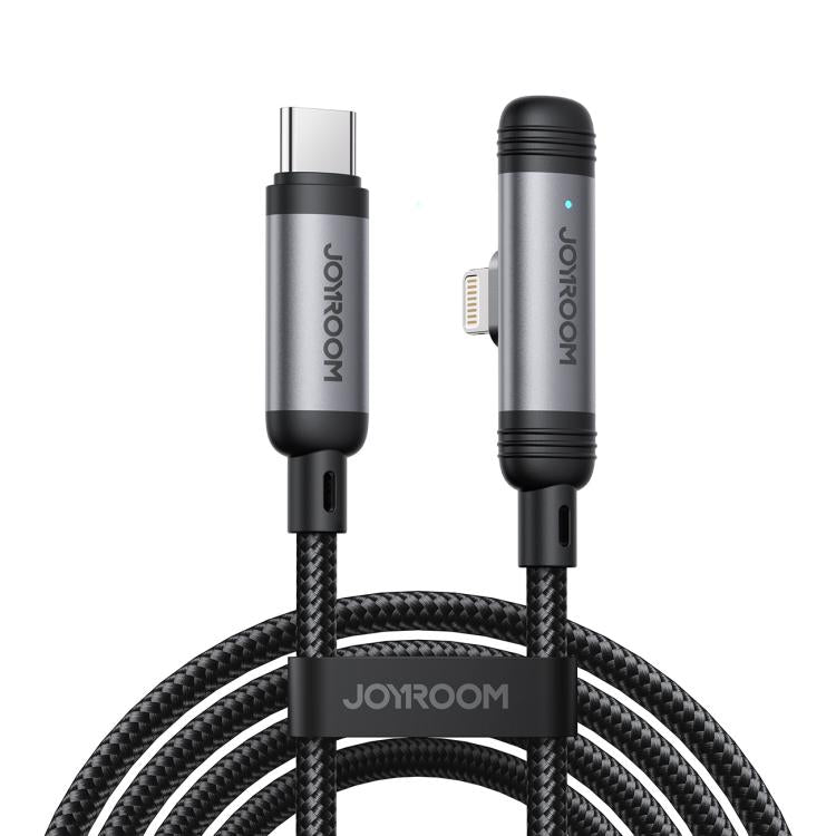 JOYROOM S-A56 Série EnjoyX Cabo de Dados de Carregamento Rápido 30W Type-C para 8 Pinos 90 Graus, Type-C para 8 Pinos