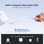 Carregador Rápido GaN 67W USB-C / Type-C JOYROOM JR-TCL06 com Cabo Retrátil, Ficha UK