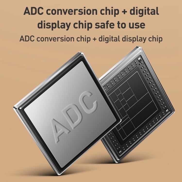 Adaptador Tipo-C para Tipo-C 240W com ecrã digital e interruptor